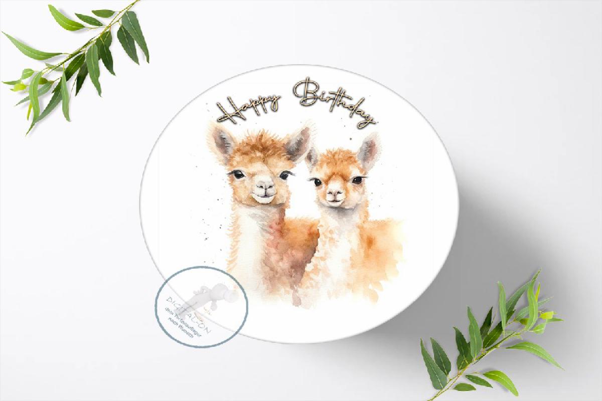 Dschungeltiere Safari Tortenaufleger Ø 20cm, 1495z